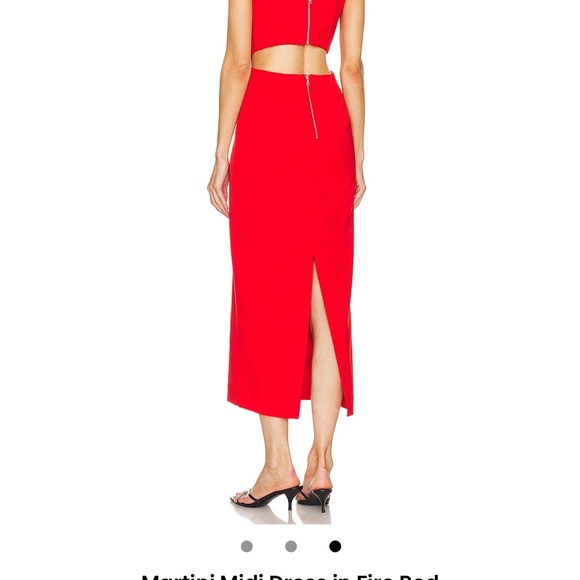 Bardot Red Dress - Picture 2 of 3